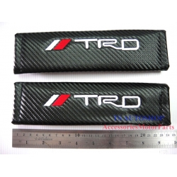 ปลอกหุ้มสายเบลท์ สีดำ เครฟล่า คาร์บอน ด้ายแดง ลาย TRD SPORT